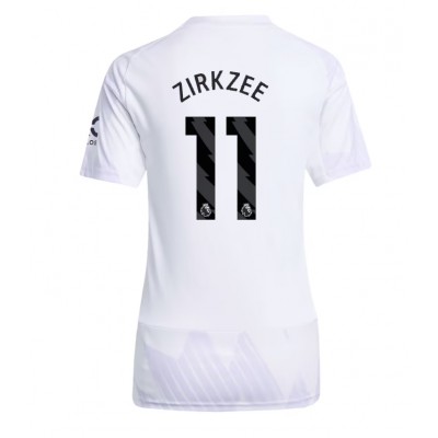 Camiseta Manchester United Joshua Zirkzee #11 Segunda Equipación Replica 2025-26 para mujer mangas cortas Camiseta Manchester United Joshua Zirkzee #11 Segunda Equipación Replica 2025-26 para mujer mangas cortas